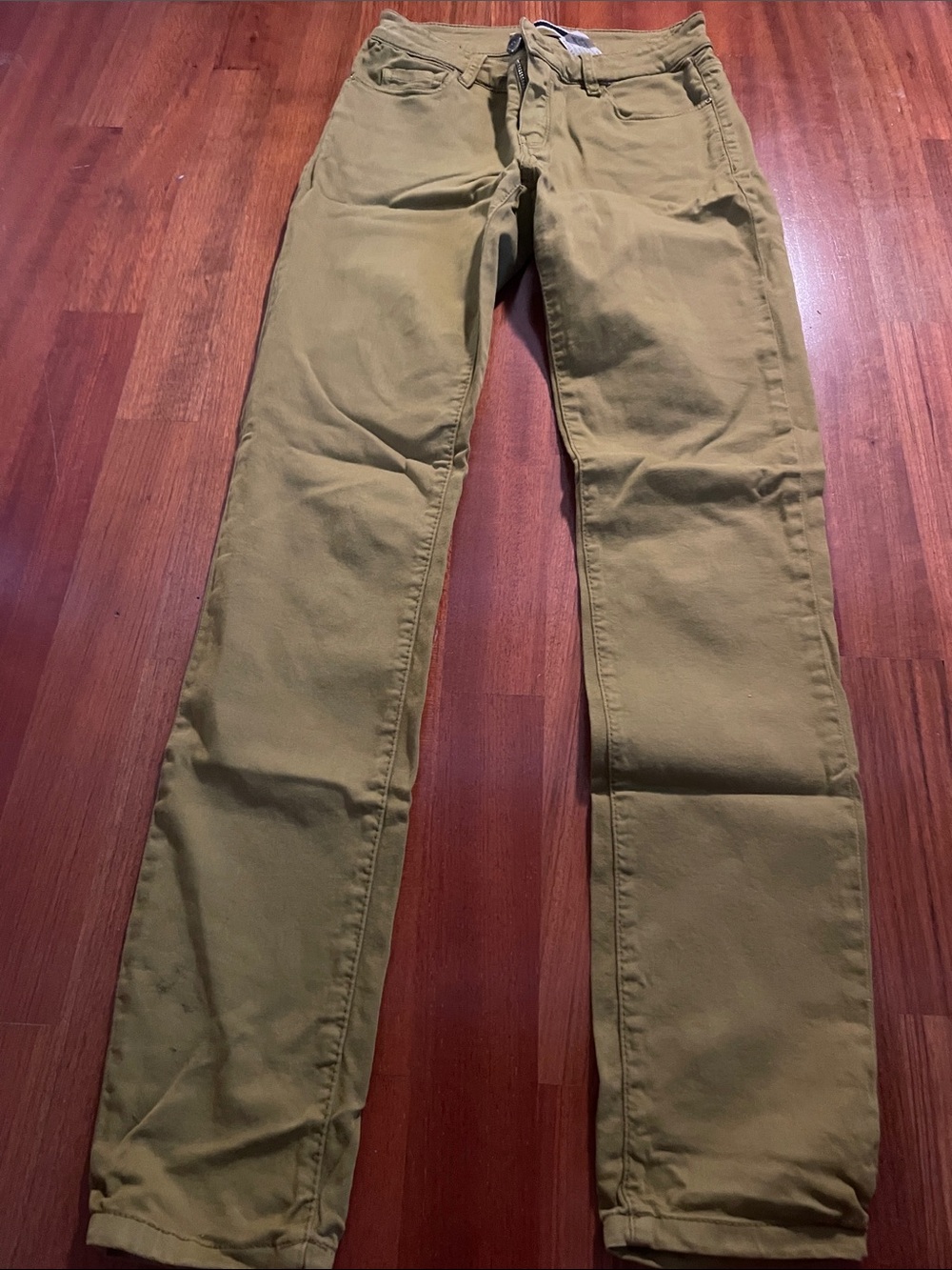 Massimo Dutti Women's Skinny Jeans - Olive Green